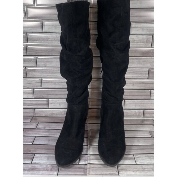 Charles‎ By Charles David Women's Black Heel Zipper Slouchy Boots Size 7.5 - Picture 2 of 7